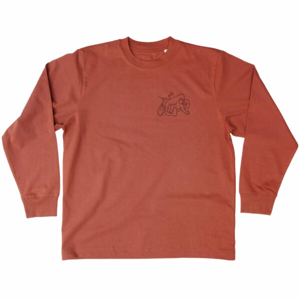 That's Ok Sofa Time Heavy OS L/S T-Shirt - heritage brown