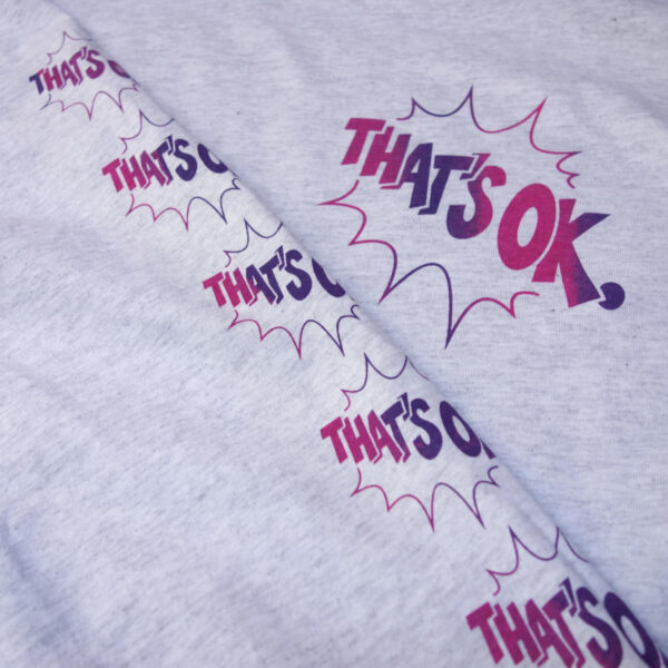 That's Ok L/S T-Shirt - ash grey - Image 2