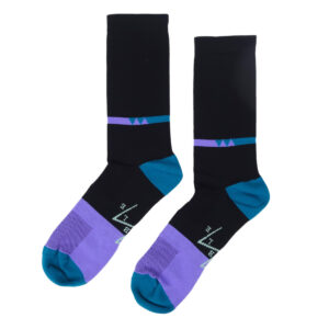 Stripe Logo Socks - black