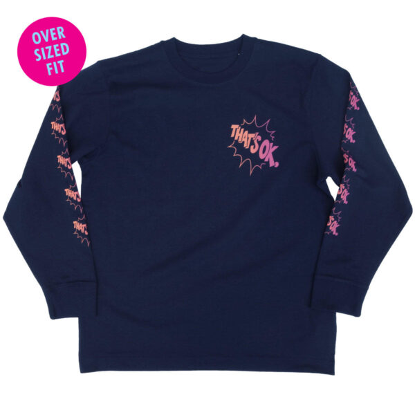 That's Ok Heavy OS L/S T-Shirt - french navy