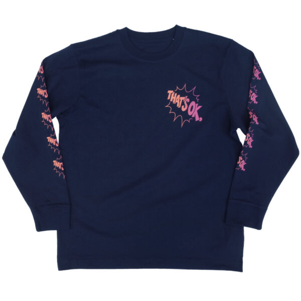 That's Ok Heavy OS L/S T-Shirt - french navy - Image 2