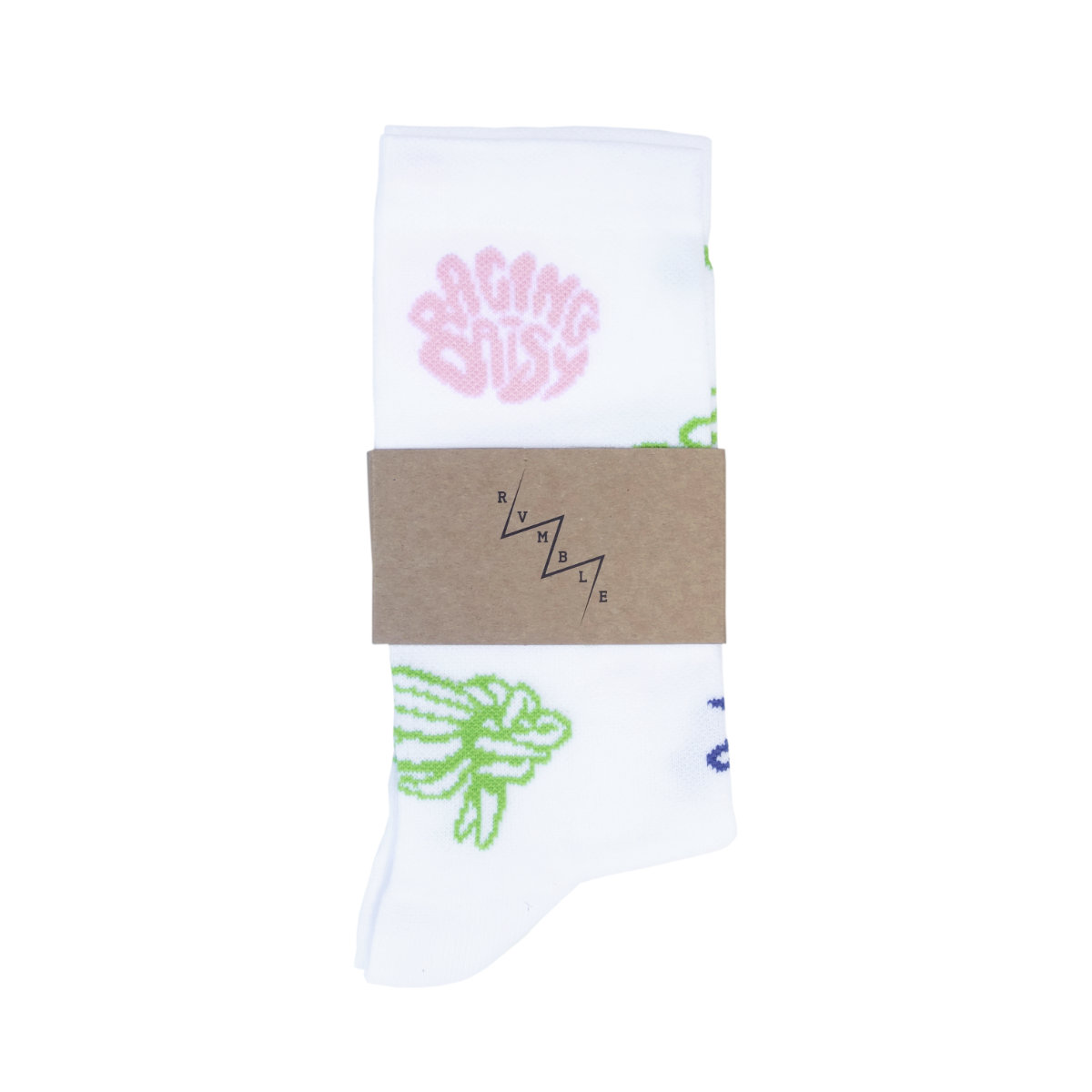 I Draw On Bikes Racing Daisy Socks - white - Image 2